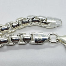 Load image into Gallery viewer, 925 Sterling Silver Round Box Chain Necklace Bracelet Heavy Italy 5mm 26" 30"
