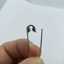 Load image into Gallery viewer, 925 Sterling Silver High Quality Safety Pin Charm Brooch or Earrings Made Italy
