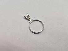 Load image into Gallery viewer, 925 Sterling Silver 10 Cent Dime Coin Bezel Frame 18mm Screw Top Coin Edge
