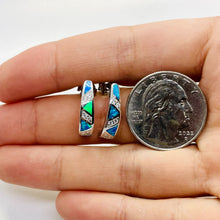 Load image into Gallery viewer, Sterling Silver Synthetic Opal Earring Push Back
