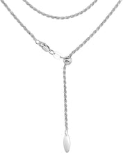 Load image into Gallery viewer, 925 Sterling Silver Adjustable Chain Max Length 24inch Necklace Women 11 Designs
