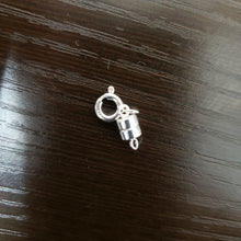 Load image into Gallery viewer, Sterling Silver Magnetic Clasp Converter for Necklaces Square Edge 4mm
