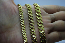 Load image into Gallery viewer, 10K Yellow Gold Miami Cuban Monaco Chain 6m - 9mm Necklace 16" - 30" Hollow
