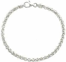 Load image into Gallery viewer, 925 Sterling Silver Round Box Chain Necklace High Quality 3.5 mm 16"-3o"
