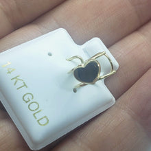 Load image into Gallery viewer, 14K Solid Gold Heart Ear Cuff Earrings Long / Round Cuff No Piercing Cartilage
