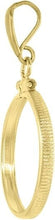 Load image into Gallery viewer, Gold Filled Nickel Bezel Screw Top 21 mm Coin Edge 5 Cent Coin NOT Included
