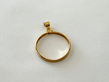 Load image into Gallery viewer, Authentic 14k Gold Filled Screw Top Bezel with Coin Edge 6 Sizes
