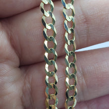 Load image into Gallery viewer, 10K Yellow Gold Solid Cuban Link Chain Curb Bracelet Men Women 1.8mm-10mm, 7"~9"
