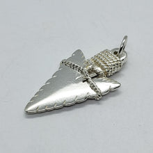 Load image into Gallery viewer, 925 Sterling Silver Arrowhead Pendant High Quality Nickel Free 1 1/4 inch 5grams
