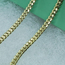 Load image into Gallery viewer, 18K Solid Yellow Gold Miami Cuban Link Chain Necklace Men 2.5mm-4mm Size 18"~24"
