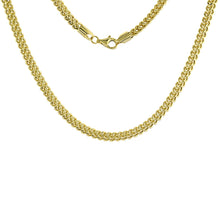 Load image into Gallery viewer, Authentic 10K Hollow Yellow Gold Franco Necklace Chain 4.6mm
