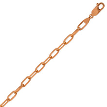 Load image into Gallery viewer, 14K Solid Yellow White Rose Gold Paperclip Chain 3mm 3.5mm 4.5m Size 16" - 24"
