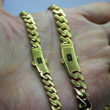 Load image into Gallery viewer, 10K Yellow Gold Miami Cuban Monaco Chain 6m - 7.5mm Necklace 16" - 30"
