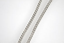 Load image into Gallery viewer, Authentic 14K Hollow White Gold Franco Necklace Chain 2-3.5mm/16-30"

