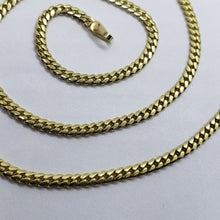 Load image into Gallery viewer, 14K Solid Yellow Gold 2.5mm Wide Miami Cuban Link Chain Necklace Size 18" - 30"
