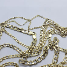 Load image into Gallery viewer, 10K Yellow Gold Hollow Cuban Curb Chain Link Necklace Bracelet 2~7mm All Sizes
