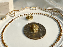 Load image into Gallery viewer, 10K Real Solid Yellow Gold Heart Nugget Earrings

