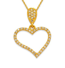 Load image into Gallery viewer, 14K Yellow White Rose Gold Fancy Heart Pendant Charm High Polished 16x13mm
