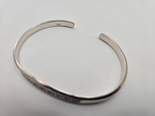 Load image into Gallery viewer, 925 Sterling Silver Flat Greek Key Center Motif Cuff Bracelet 7.25" Long
