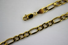 Load image into Gallery viewer, 10k Yellow Gold 2mm-5.5mm Figaro Link Chain Necklace 16" - 30" Hollow
