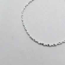Load image into Gallery viewer, 925 Sterling Silver Diamond Cut Twisted Serpentine Chain Bracelet Necklace 1.1mm
