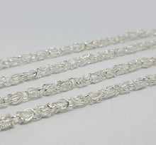 Load image into Gallery viewer, 925 Sterling Silver Turkish Chain High Quality Necklace Bracelet 4mm Size 7"~30"
