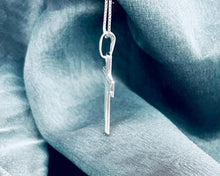 Load image into Gallery viewer, 925 Sterling Silver Simple Inside Line Cross Pendant 1.2 Inch
