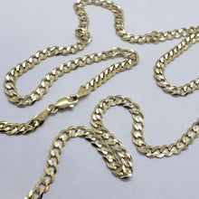 Load image into Gallery viewer, 10K Yellow Gold Solid Cuban Link Chain Curb Necklace Bracelet 1.8mm-10mm 7"~30"
