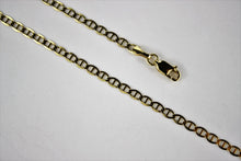 Load image into Gallery viewer, 10K SOLID YELLOW GOLD MARINER LINK CHAIN NECKLACE FOR MEN WOMEN 3mm x 16" ~ 30"
