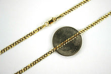 Load image into Gallery viewer, 14K SOLID GOLD Cuban Link Chain Necklace Men Women 3mm/16"~30"
