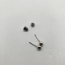 Load image into Gallery viewer, 14K Real Yellow White Gold Polished Round Ball Stud Earrings Screw Backing 2m~8m
