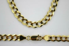 Load image into Gallery viewer, 14K Solid Gold Cuban Link Chain Necklace Bracelet Men Women 7mm All Sizes 8"~30"
