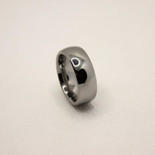 Load image into Gallery viewer, Tungsten Carbide Plain Smooth Domed Mirror Polish Finish Wedding Band Ring 8mm
