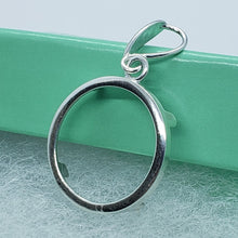 Load image into Gallery viewer, Sterling Silver Dime Bezel 18 mm Coins Prong Back Square Edge 10 Cent No Coin
