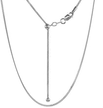 Load image into Gallery viewer, 925 Sterling Silver Adjustable Chain Max Length 24inch Necklace Women 11 Designs

