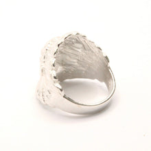 Load image into Gallery viewer, 925 Sterling Silver Diamond Cut Finish Native American Head Ring 15/16 Inch Wide
