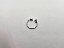 Load image into Gallery viewer, Sterling Silver Horseshoe Nose Ring Septum Piercing Cartilage Earring 10-14mm
