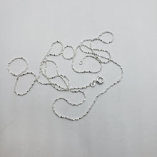 Load image into Gallery viewer, 925 Sterling Silver Diamond Cut Twisted Serpentine Chain Bracelet Necklace 1.1mm
