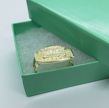 Load image into Gallery viewer, 10K Solid Yellow Gold Last Supper Ring Oval Shape All Sizes 6 to 12
