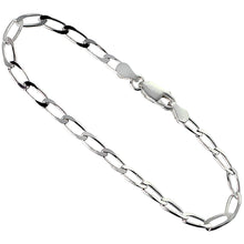 Load image into Gallery viewer, 925 Sterling Silver Solid Long Curb Link Chain Necklace Bracelet 3.8mm 7" to 24"
