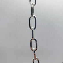 Load image into Gallery viewer, 925 Sterling Silver High Quality Paperclip Chain Necklace Bracelet 5.5mm 7"~30"
