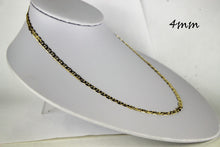 Load image into Gallery viewer, 10K Solid Yellow Gold Mariner Link Chain Necklace (4mm / 16" ~ 30")
