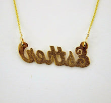 Load image into Gallery viewer, 10K Solid Yellow Gold PERSONALIZED Custom Name Pendant Charm with/without chain
