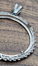 Load image into Gallery viewer, 925 Sterling Silver Half Dollar Bezel with Actual Rope Edge 30mm Coins 50 Cents
