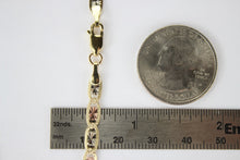 Load image into Gallery viewer, Authentic 14K Yellow White Rose Gold Tri-Color Valentino Chain 4.2mm/18"-26"
