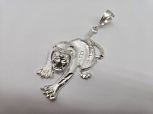 Load image into Gallery viewer, 925 Sterling Silver Growling Panther Pendant Diamond Cut 3 (75mm) Inch Tall
