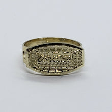 Load image into Gallery viewer, 10K Solid Yellow Gold Last Supper Ring Oval Shape All Sizes 6 to 12
