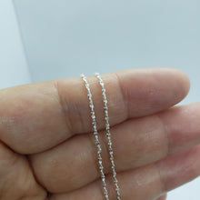 Load image into Gallery viewer, 925 Sterling Silver Diamond Cut Twisted Serpentine Chain Bracelet Necklace 1.1mm
