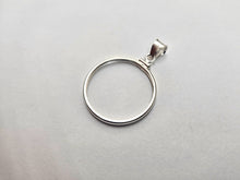 Load image into Gallery viewer, 925 Sterling Silver 1 Dollar Coin Bezel Frame 26mm Screw Top Coin Edge

