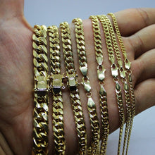 Load image into Gallery viewer, 10K Yellow Gold 2.2mm - 7mm Miami Cuban Chain Necklace 16" -  30" Hollow
